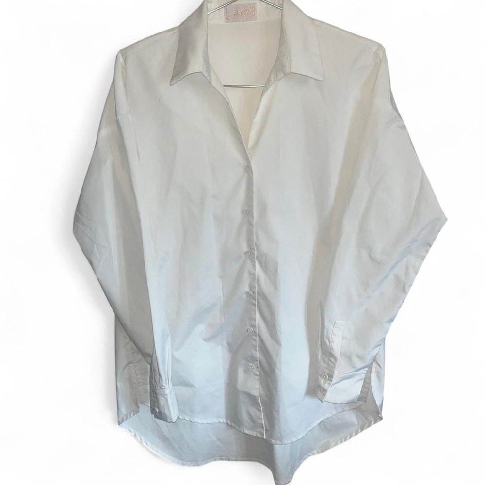 Club L London Button Up White Shirt